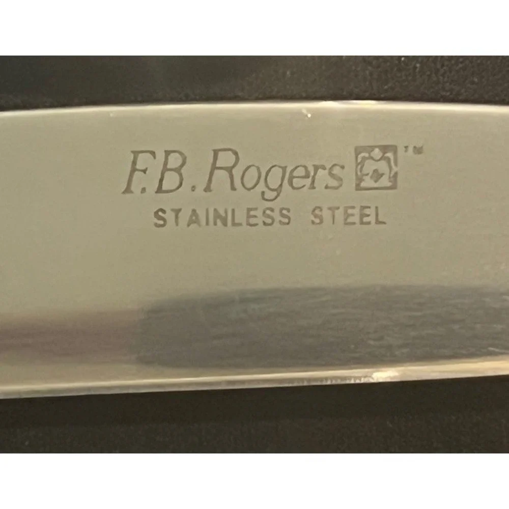 F.B. Rogers Dean Rose Flatware Set 20 Pc 4 Five-Piece Settings Stainless W/Tray